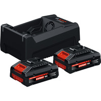 Set di avviamento EXPERT 2x EXBA 18V-40 + caricabatterie a doppia tensione GAL 12V/18V-80