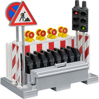 Set di segnalazione stradale con semaforo
