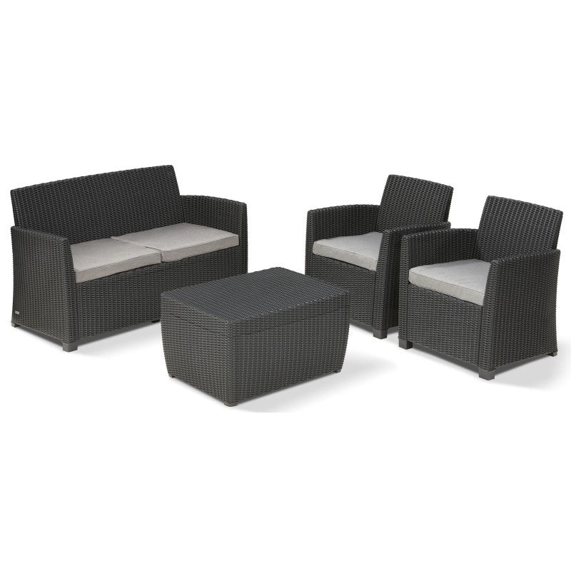 Set lounge esterno grafite 135x72x76 cm Set lounge esterno grafite 135x72x76 cm