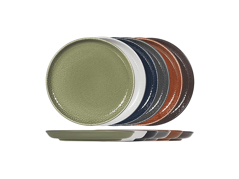 SET PIATTI H&H Servizio Tavola 18 Pezzi Havana in Stoneware