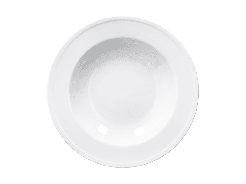 Set piatti TOGNANA MILANO BIANCO, 4 fondi, Ø 22 cm, Porcellana, Bianco