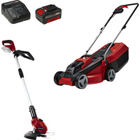 Set rasaerba a batteria Power X-Change GE-CM 18/30 + decespugliatore GE-CT 18