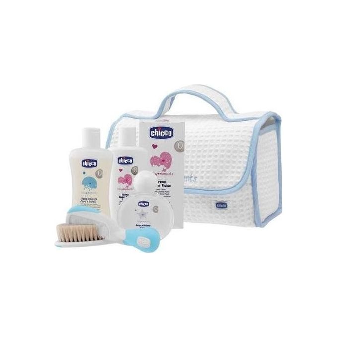 Set regalo Beauty Bag con manico BABY MOMENTS Azzurro 00010618000000