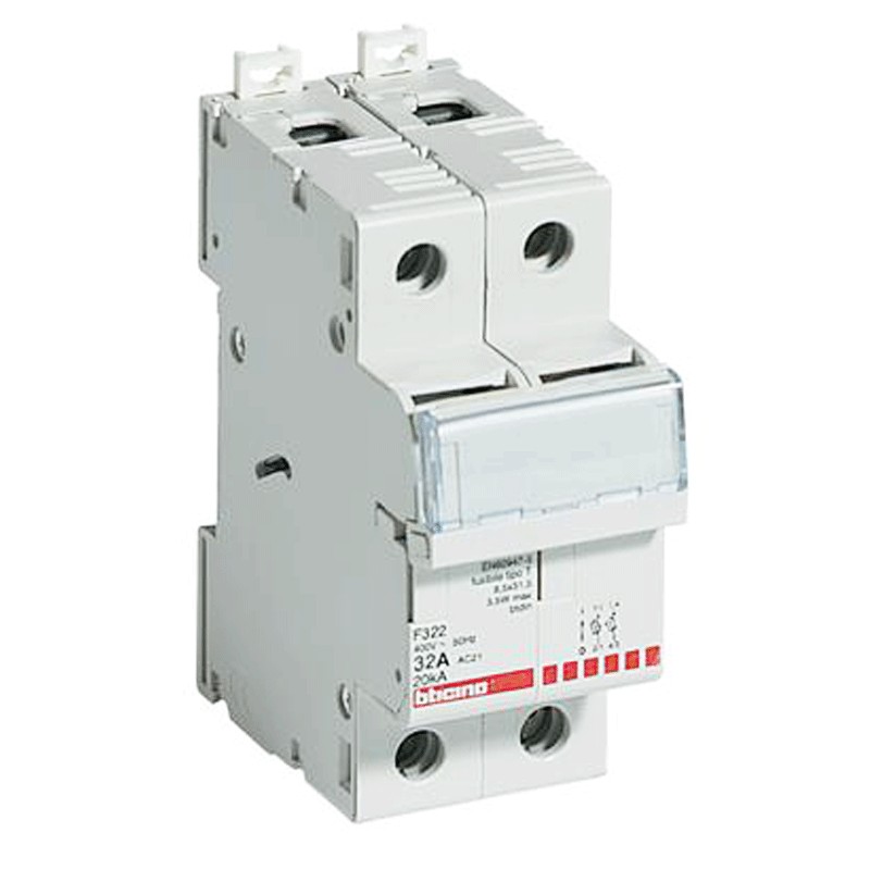 Sezionatore Portafusibile 2p 32a 500v 2 Moduli F322 - Bticino Sezionatore Portafusibile 2p 32a 500v 2 Moduli F322 - Bticino
