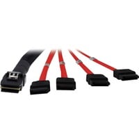 SFF 8087 - 4 x SATA 1m Nero, Cavo