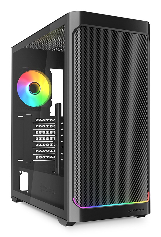 Sharkoon Case Ak4W Atx Rgb Strip Black Sharkoon Case Ak4W Atx Rgb Strip Black