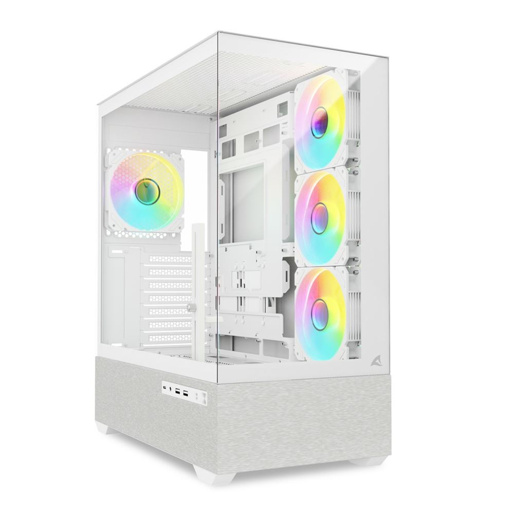 Sharkoon Case Ak7 Atx Argb Bianco
