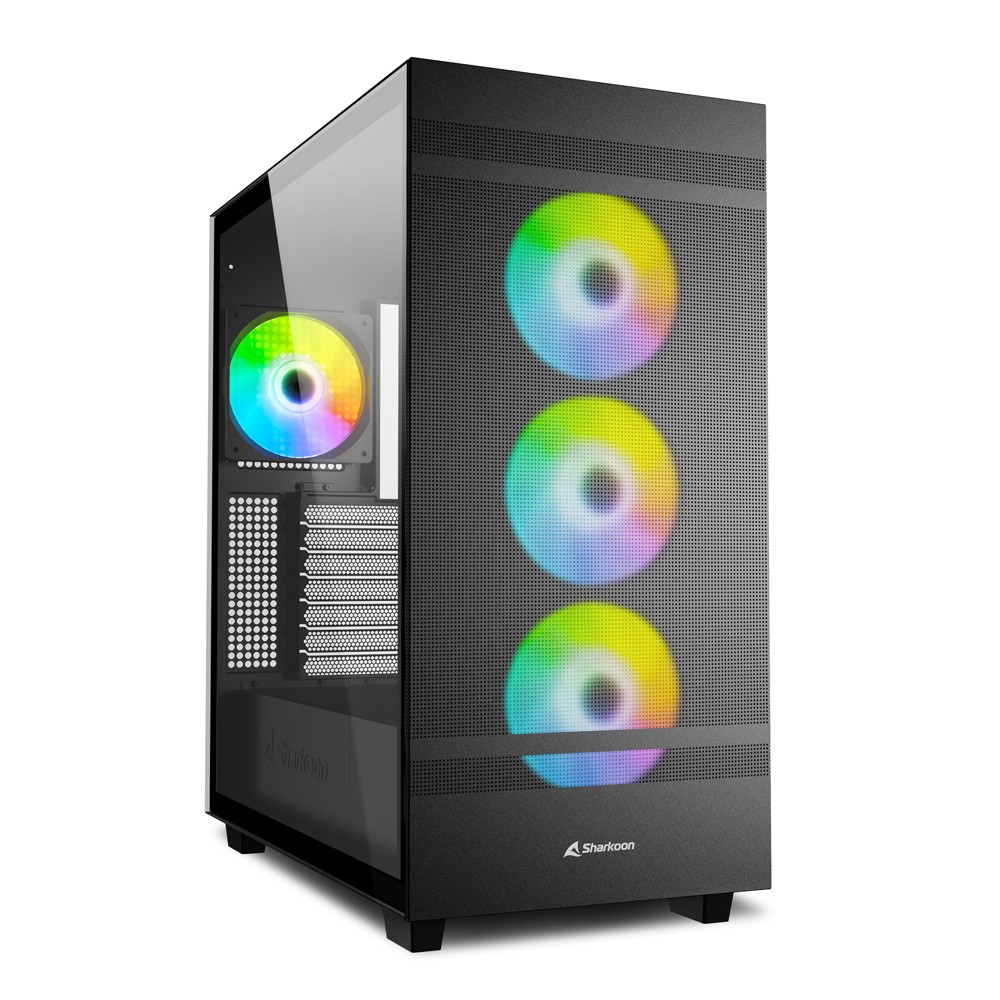 Sharkoon Case Rebel C50 Black Rgb Sharkoon Case Rebel C50 Black Rgb