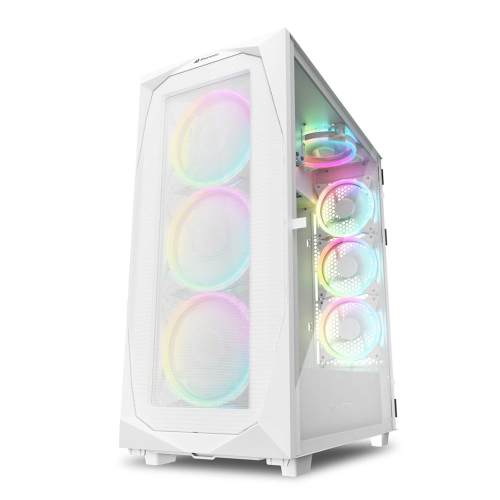 Sharkoon Case Rev300 Full-Tower Side Glass White