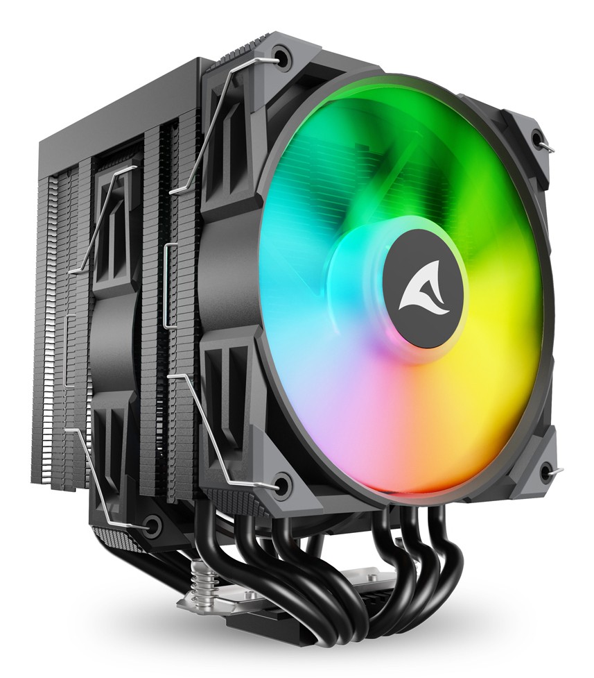 Sharkoon Dissipatore Ad Aria 1X 120Mm Argb Pwm Fan 1X 120Mm Pwm Fan 6X Copper Pipes Direct Touch