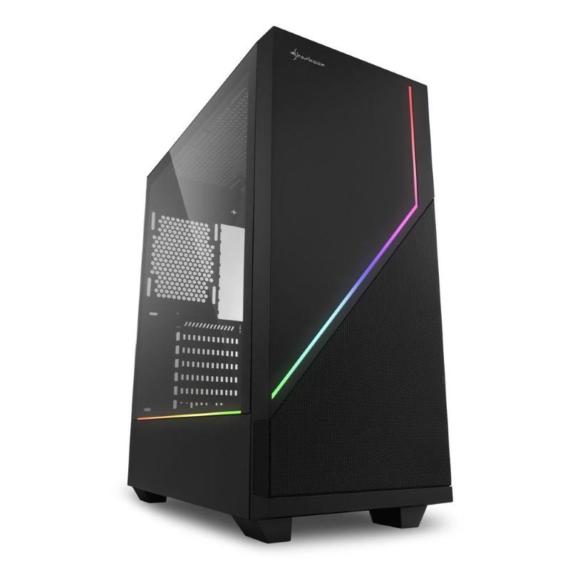 Sharkoon rgb flow midi tower nero