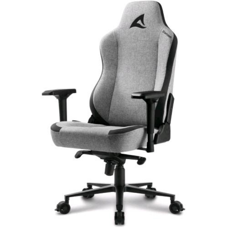 Sharkoon skiller sgs40 sedia gaming con rivestimento in tessuto traspirante colore nero/grigio