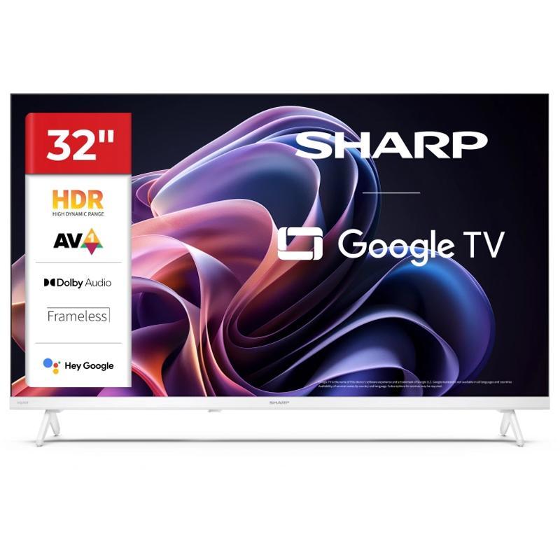 Sharp 32hf2265ew - 32 google tv led hd - frameless - audio dolby digital+ / dts hd - chromecast - white - it Sharp 32hf2265ew - 32 google tv led hd - frameless - audio dolby digital+ / dts hd - chromecast - white - it