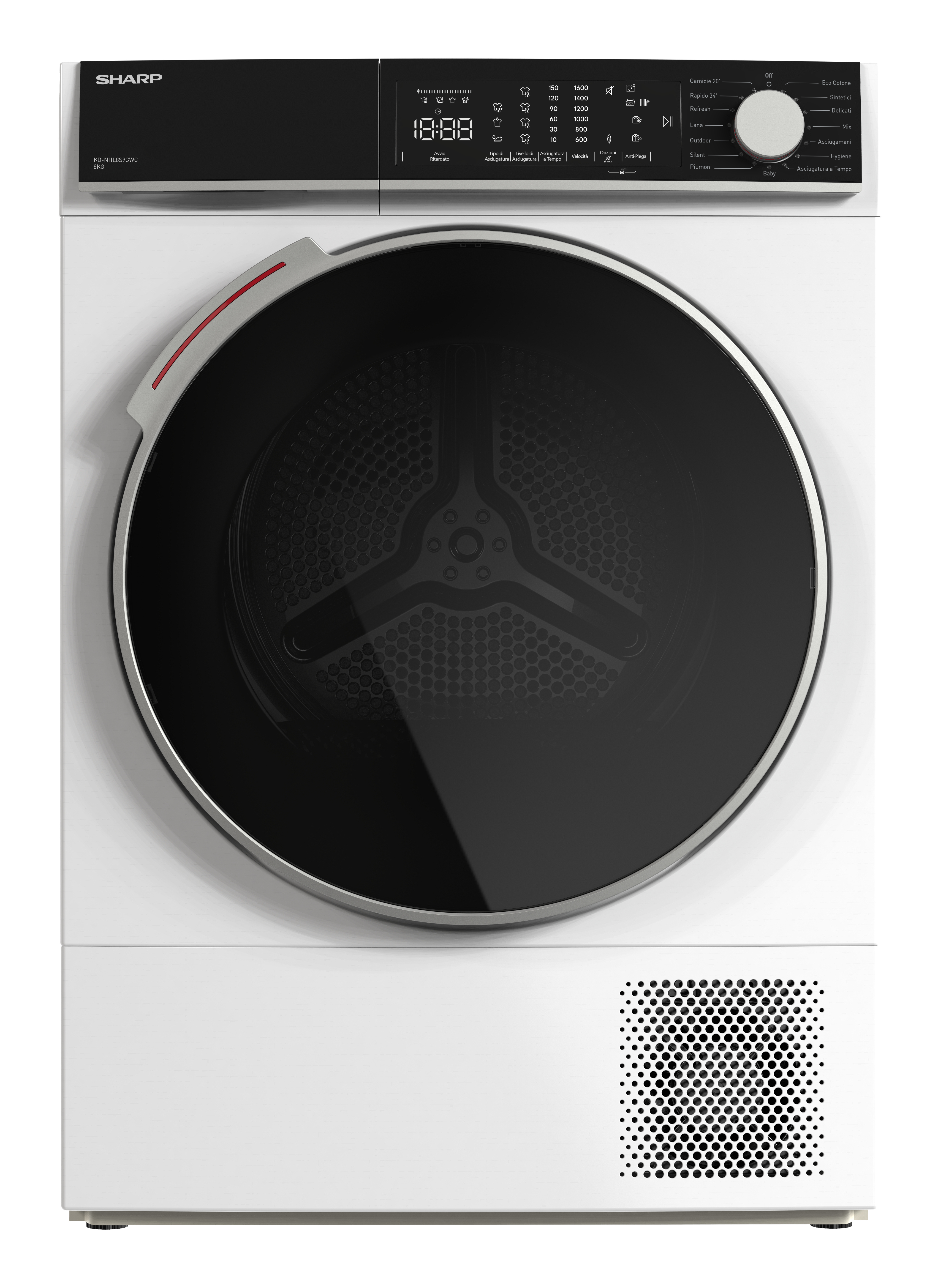 Sharp - Asciugatrice Kd-nhl8s9gwc 8kg Classe C-bianco