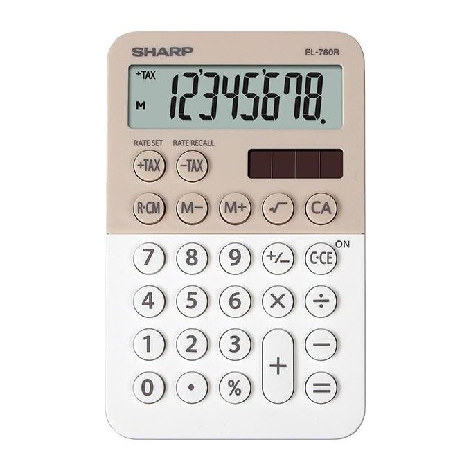 Sharp El760rbla Calcolatrice Visiva Beige Sharp El760rbla Calcolatrice Visiva Beige