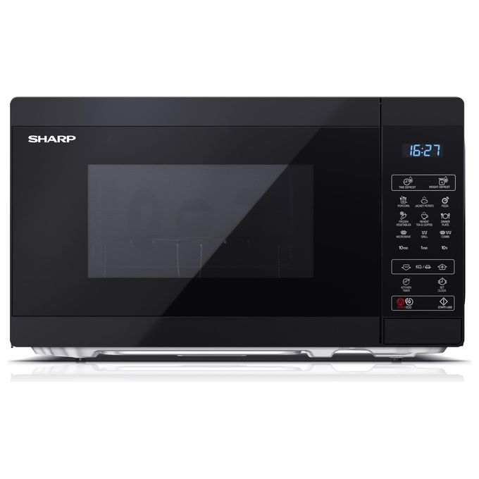 SHARP Forno Microonde con Grill YC-MG02E-B Capacita' 20 Litri Potenza 800 Watt 8 programmi Colore Nero SHARP Forno Microonde con Grill YC-MG02E-B Capacita' 20 Litri Potenza 800 Watt 8 programmi Colore Nero