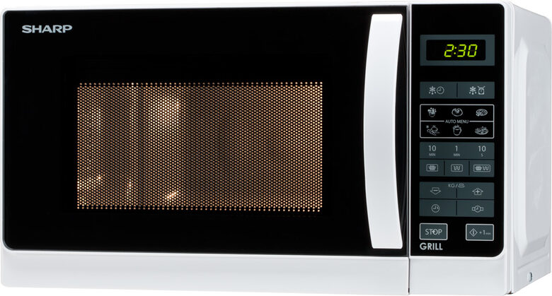 Sharp Home Appliances R-642 WW Superficie piana Microonde con grill 20 L 800 W Bianco Sharp Home Appliances R-642 WW Superficie piana Microonde con grill 20 L 800 W Bianco