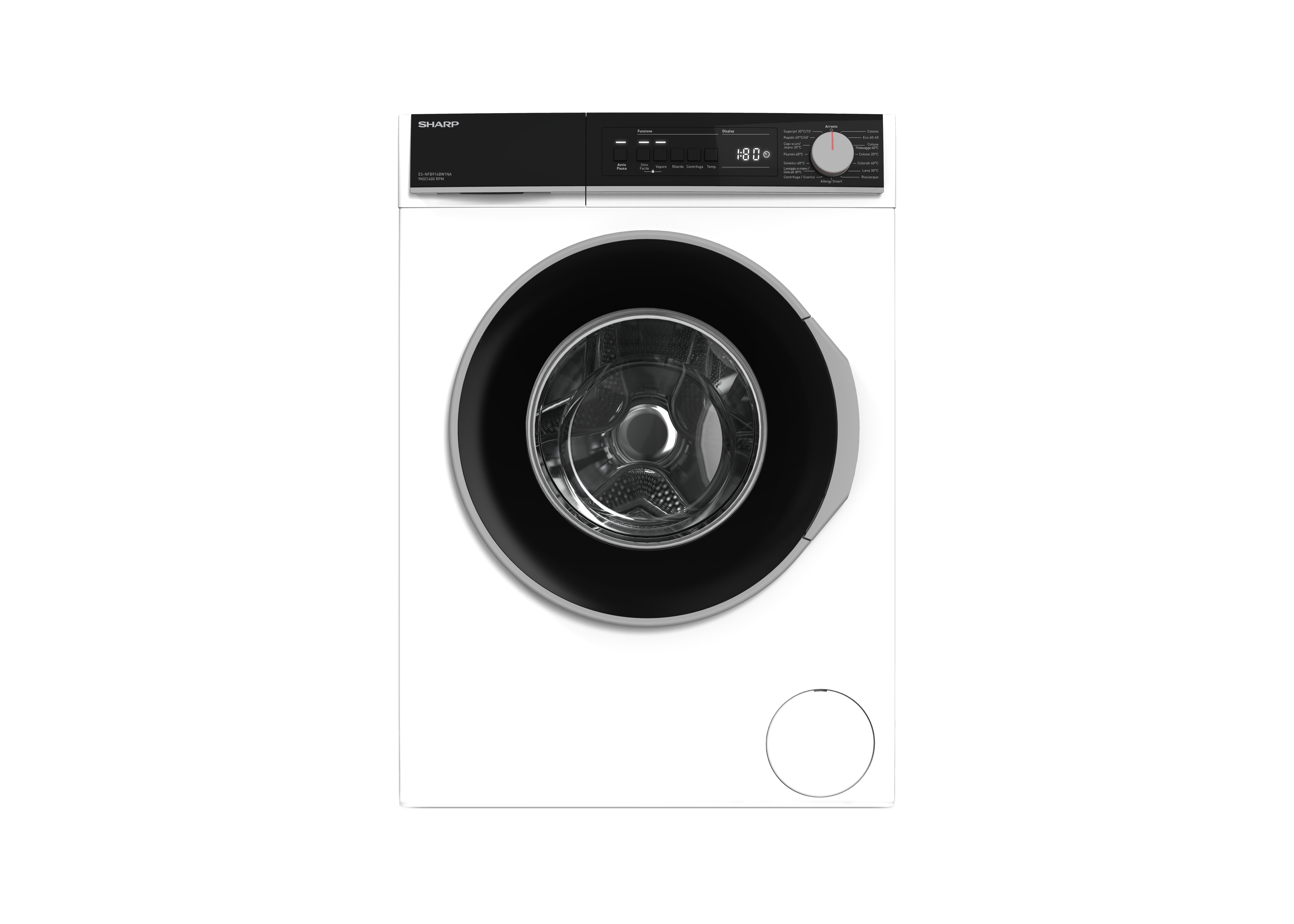 Sharp - Lavatrice Es-nfb914bw1na 9kg Classe A-bianco