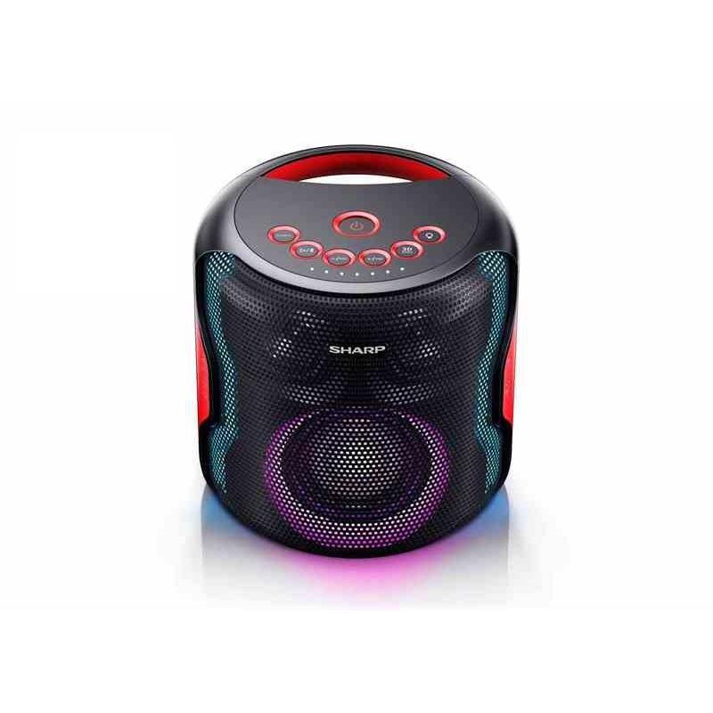 Sharp ps-919 speaker bluetooth portatile 130w tws per accoppiare 2 unita` usb aux ipx5 luci led batteria integrata nero Sharp ps-919 speaker bluetooth portatile 130w tws per accoppiare 2 unita` usb aux ipx5 luci led batteria integrata nero