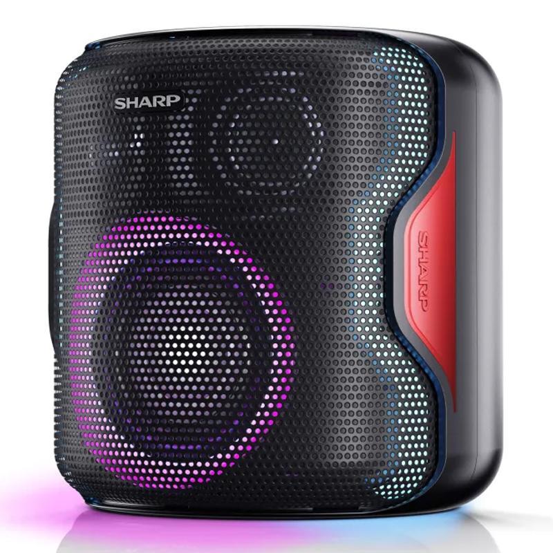 Sharp ps-921(bk) altoparlante per feste bluetooth compatto e portatile con luci da discoteca audio 2.1 e 3d duo per accoppiare un secondo ps-921 in stereo tws resistente agli schizzi ipx5 Sharp ps-921(bk) altoparlante per feste bluetooth compatto e portatile con luci da discoteca audio 2.1 e 3d duo per accoppiare un secondo ps-921 in stereo tws resistente agli schizzi ipx5