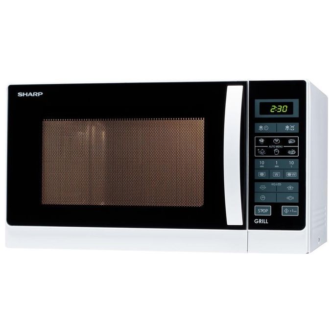 Sharp R-742WW Forno a microonde con Grill 25 L 900 W 11 livelli di potenza 6 programmi automatici colore Bianco