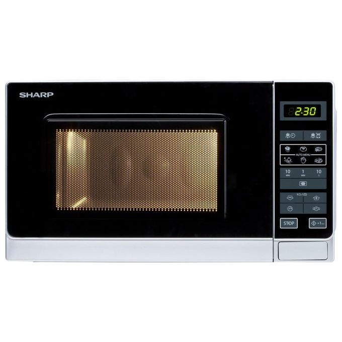Sharp R242INW Forno a microonde Solo Microonde 20 L 800 W 11 livelli di potenza 8 funzioni automatiche colore Argento Sharp R242INW Forno a microonde Solo Microonde 20 L 800 W 11 livelli di potenza 8 funzioni automatiche colore Argento