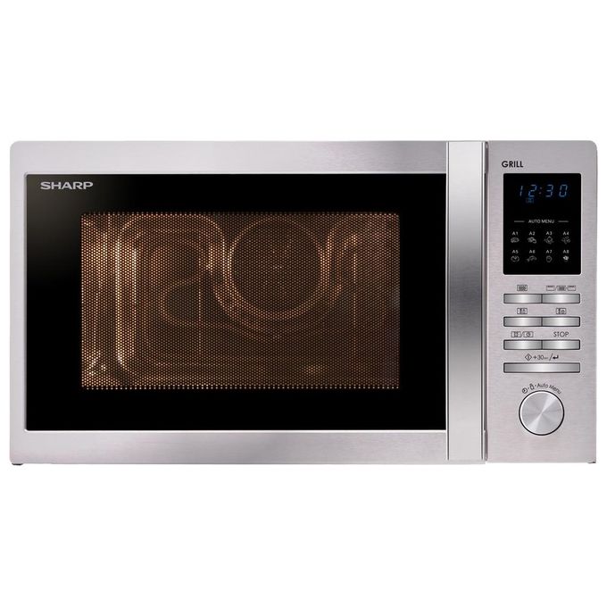 Sharp R722STWE Forno a microonde Solo microonde 25 L 900 W Grill quarzo 1000 W 8 programmi colore Acciaio Inox