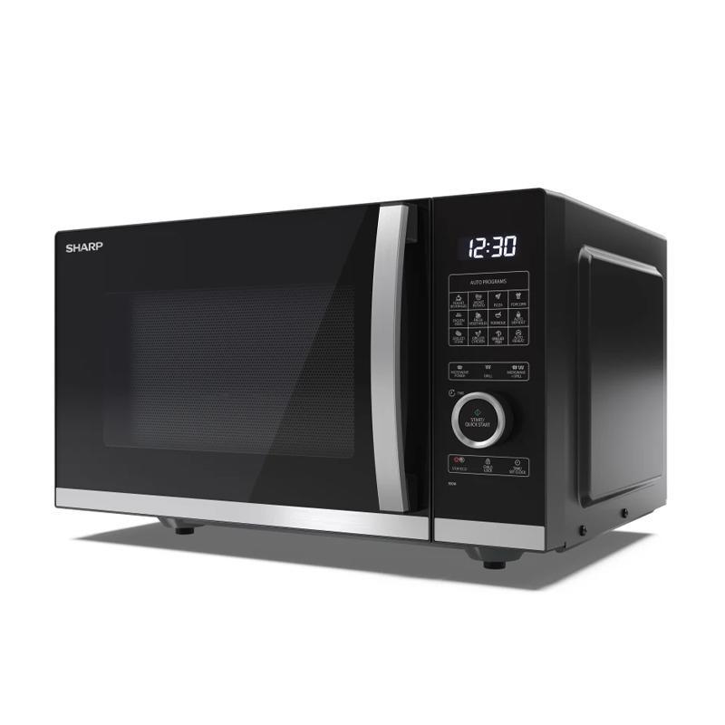 Sharp yc-qg254ae-b forno a microonde 25lt con grill 1000w nero