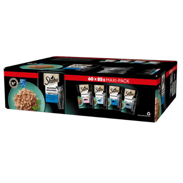 Sheba Delicatezze in gelatina Selezione del mare Multipack 60x85 gr Selezione del Mare - 1° ORDINE? scegli tra BZR5 - BZR20 + 200 pt fedeltà