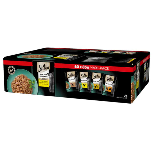 Sheba Delicatezze in salsa Selezione Delicata Multipack 60x85 gr Selezione Delicata - 1° ORDINE? scegli tra BZR5 - BZR20 + 200 pt fedeltà