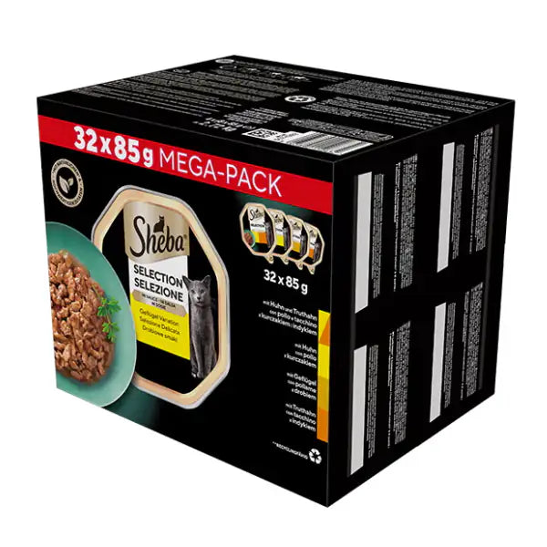 Sheba Delicatezze Selezione Delicata in salsa Multipack 32x85 gr Selezione Delicata - 1° ORDINE? scegli tra BZR5 - BZR20 + 200 pt fedeltà