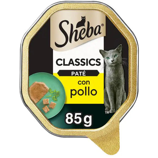 Sheba Patè classics 85gr Pollo - confezione da 22 pezzi - Cibo umido per gatti - 1° ORDINE? scegli tra BZR5 - BZR20 + 200 pt fedeltà