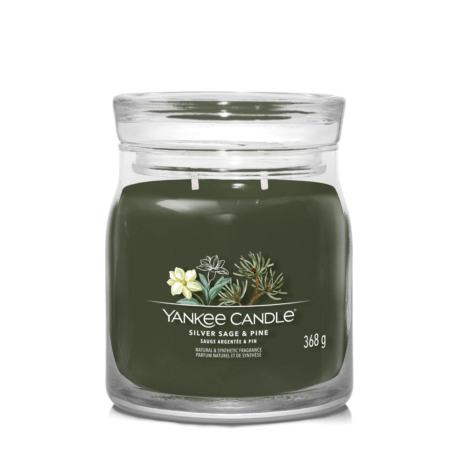 Silver Sage Pine, candela giara media Yankee Candle Silver Sage Pine, candela giara media Yankee Candle