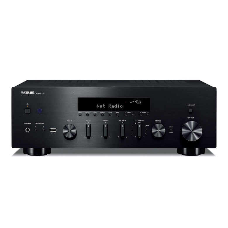 Sintoamplificatore YAMAHA R-N600ABL, Numero di canali 2, Potenza max 160 W, Bluetooth, Black