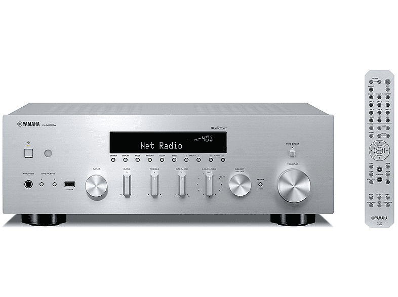 Sintoamplificatore YAMAHA R-N600AWH, Numero di canali 2, Potenza max 160 W, Bluetooth, White