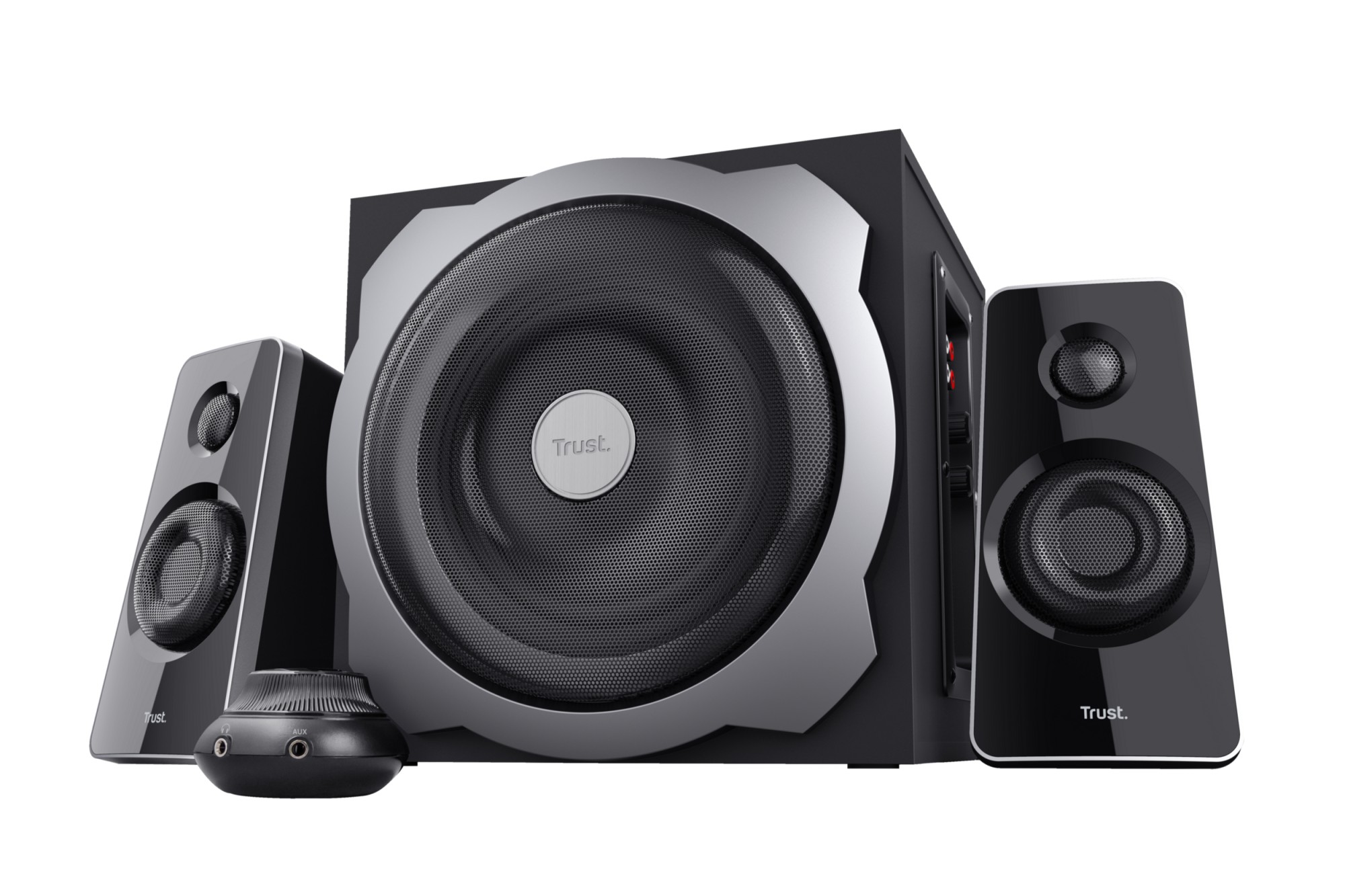 SISTEMA AUDIO TRUST TYTAN 2.1 - 19019, Potenza totale 60, Numero di casse 2, Black