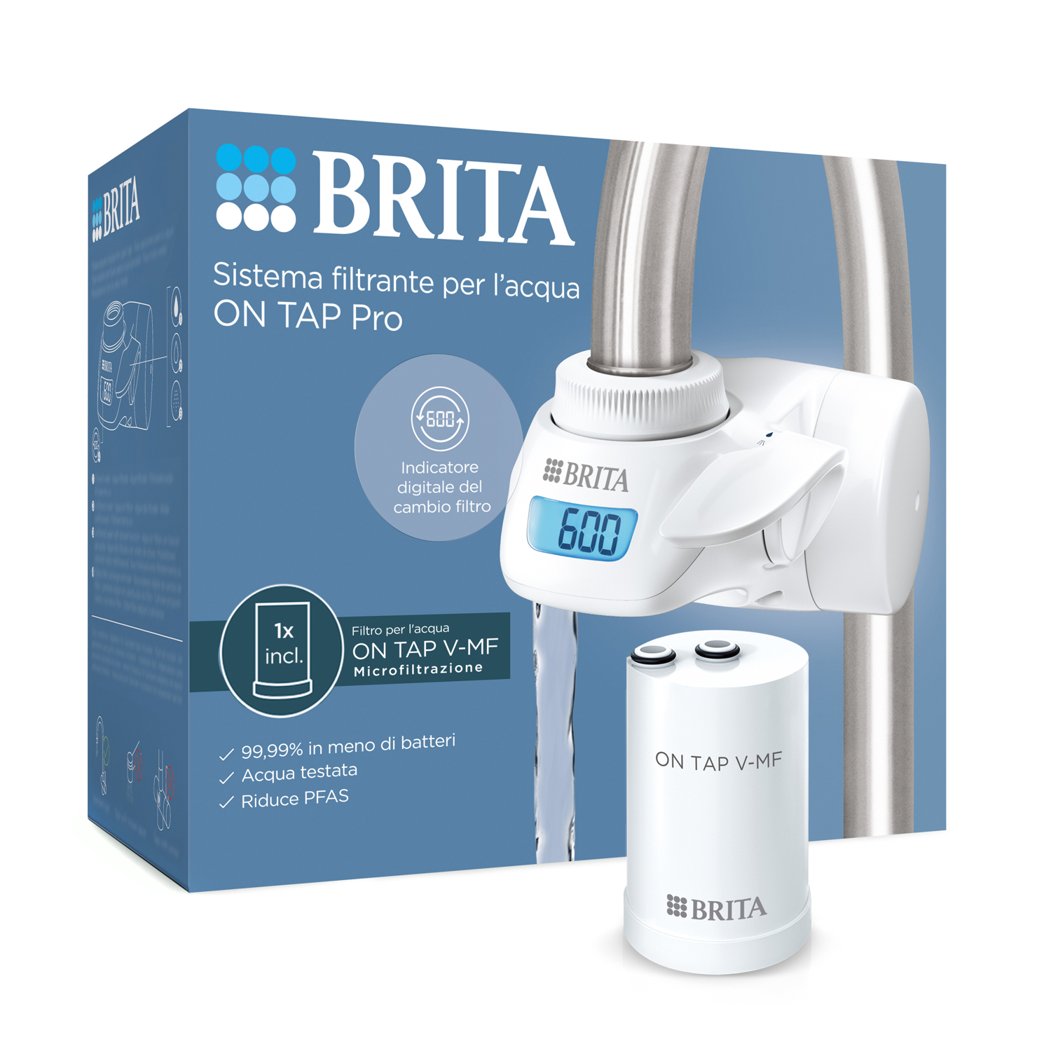 Sistema filtrante per rubinetto Brita On Tap