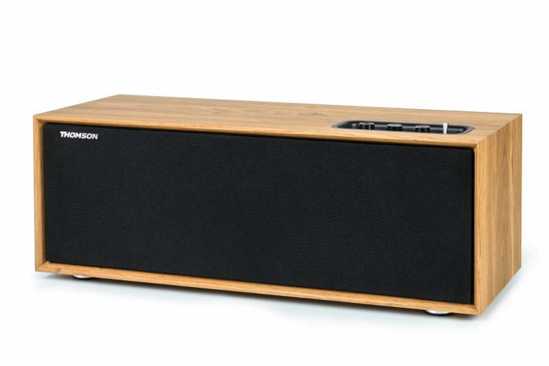 Sistema stereo Thomson WS702 2.1 - Bluetooth - Potenza musicale 150 W - Colore legno