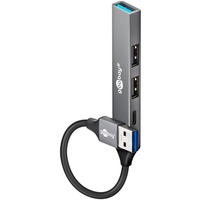 Slim 4-Port USB-Hub, USB-A a USB-C/USB-A, USB 3.2 Gen 1, Hub USB