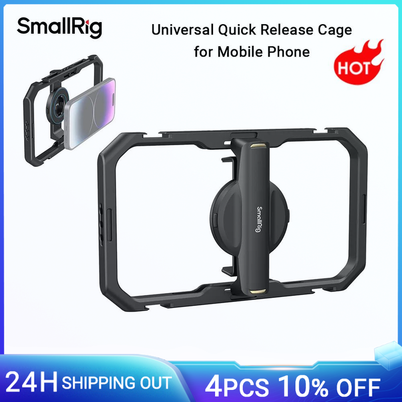 SmallRig Gabbia universale a sgancio rapido per telefono Supporto magnetico per impianto video per smartphone per MagSafe per iPhone 16 Pro per Samsung