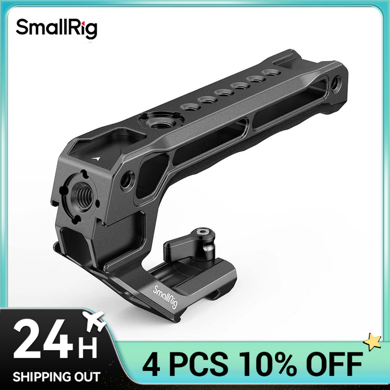 SmallRig NATO Maniglia superiore Lite con pattino freddo Maniglia per fotocamera portatile per riprese adatta per Sony per Canon per Nikon Camera Cage 3766