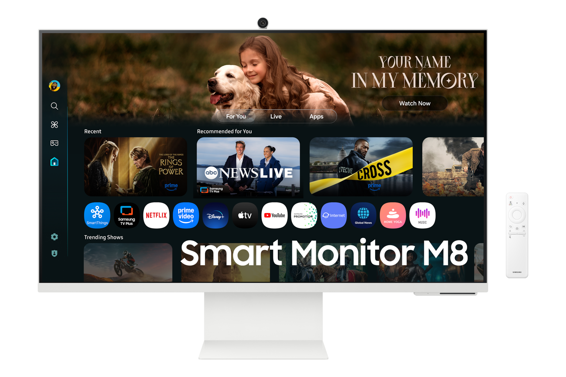 Smart Monitor M8 - M80F da 32" 4K Samsung Vision AI, White Smart Monitor M8 - M80F da 32" 4K Samsung Vision AI, White