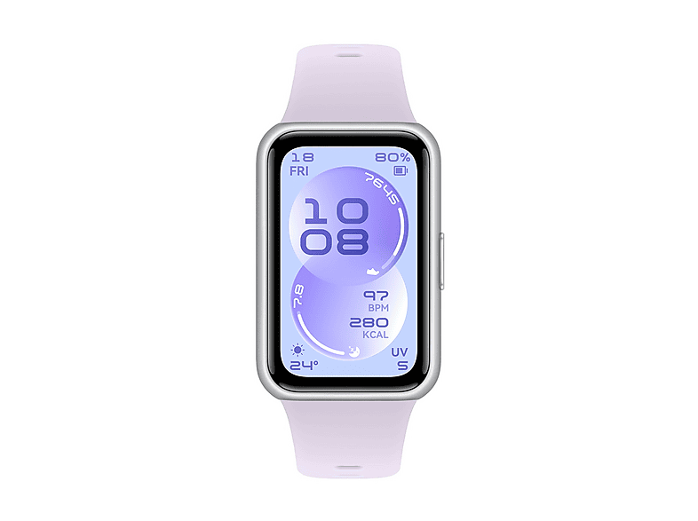 SMARTBAND HUAWEI BAND 11, Durata batteria 216 h, Scocca in Polimero Durevole Argento, Touchscreen, Compatibile con iOS, Android, PURPLE