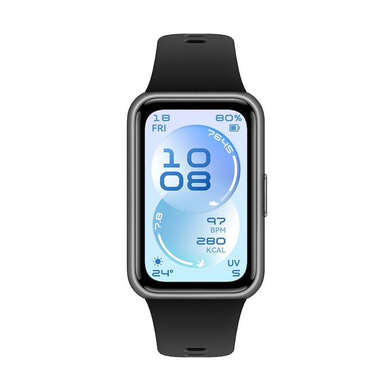 SMARTBAND HUAWEI BAND 11, Durata batteria 216 h, Scocca in Polimero Durevole Argento, Touchscreen, Compatibile con iOS, Android, BLACK