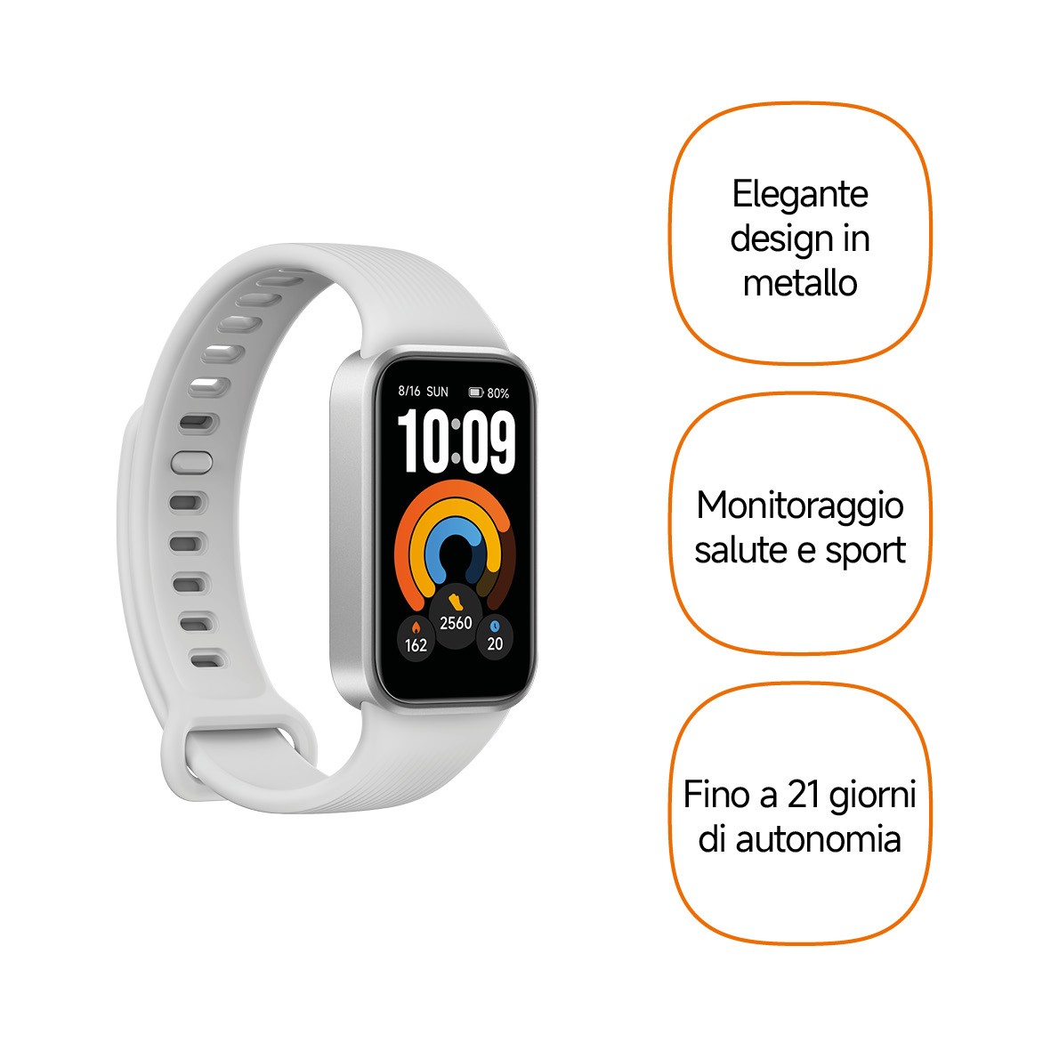 SMARTBAND XIAOMI Smart Band 11 Active , Durata batteria 504 h, Touchscreen, Compatibile con iOS, Android, Gray