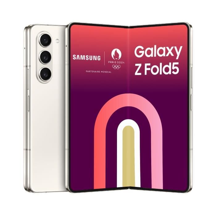 Smartphone Ricondizionato Samsung Galaxy Z Fold5 5G 12GB RAM/256GB SIM+eSIM 12/512GB crema