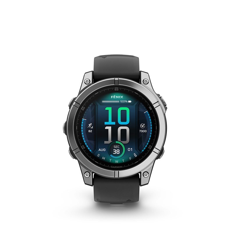 SMARTWATCH GARMIN fenix E, Scocca in Acciaio inossidabile, Touchscreen, Compatibile con Android, Nero/Acciaio