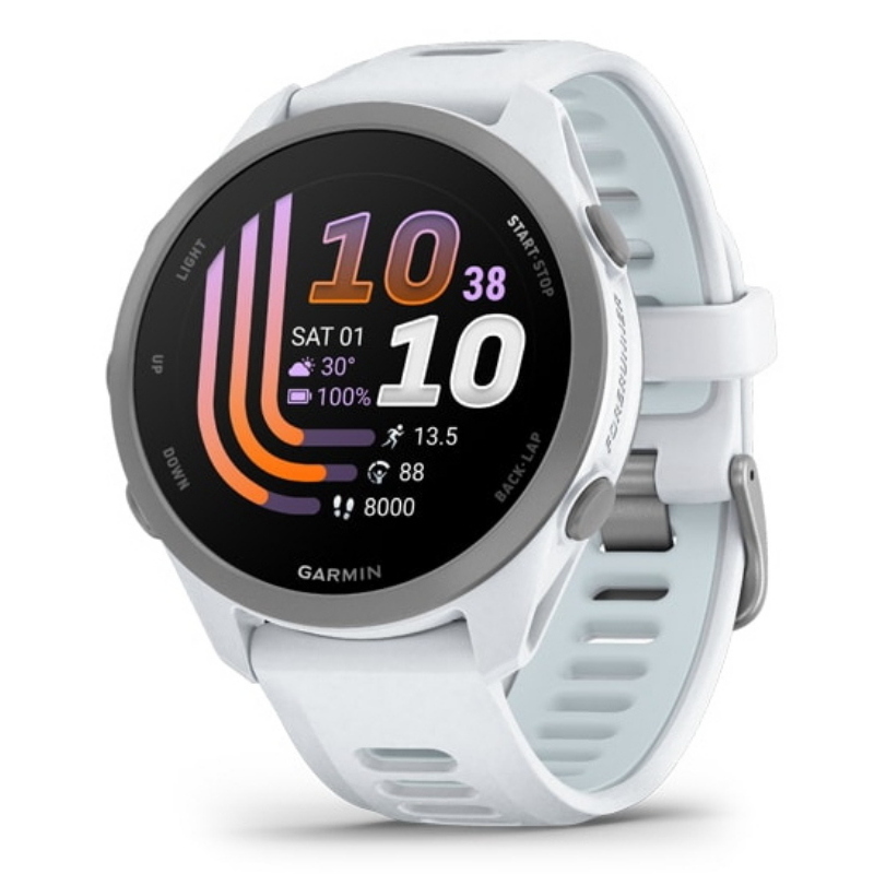 SMARTWATCH GARMIN FORERUNNER 170, Durata batteria 240 h, Touchscreen, Compatibile con Android, Bianco /