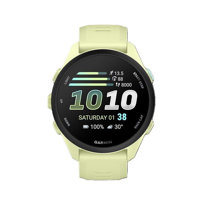 SMARTWATCH GARMIN FORERUNNER 70, Durata batteria 312 h, Touchscreen, Compatibile con iOS, Android, Giallo/Giallo