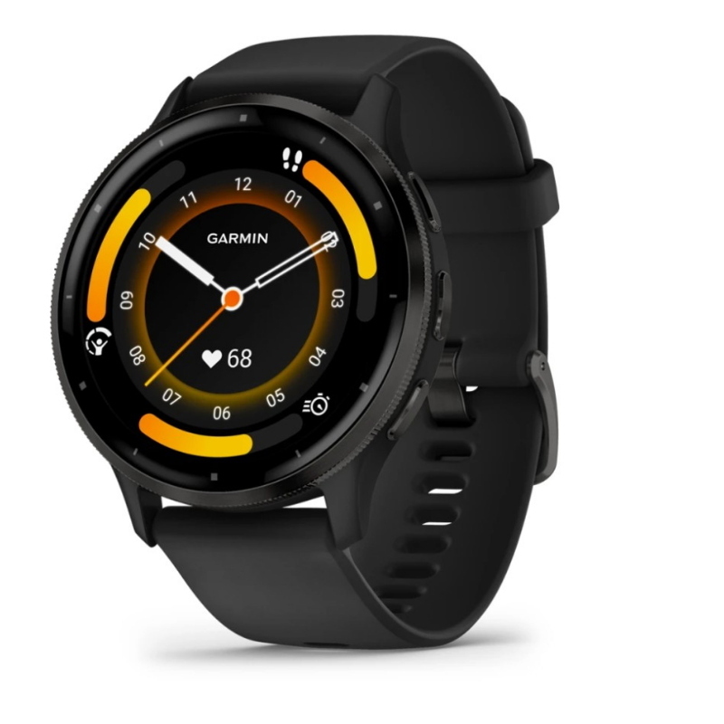 SMARTWATCH GARMIN Venu 3, Durata batteria 336 h, Touchscreen, Compatibile con iOS, Android, Nero/Ardesia